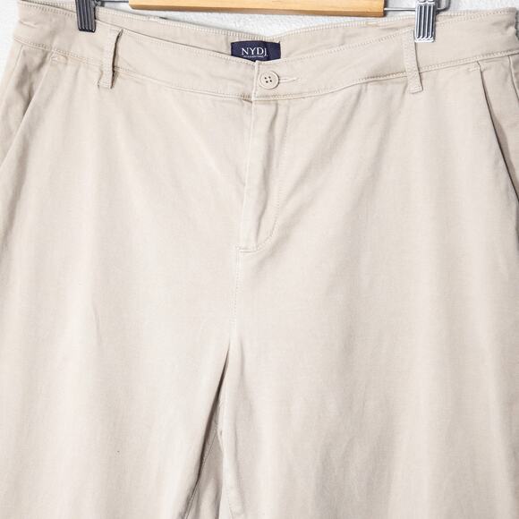 NYDJ Women’s Pants Elevated Basics Capsule Wardrobe Beige Stretch Trousers Sz 14 - Picture 3 of 9